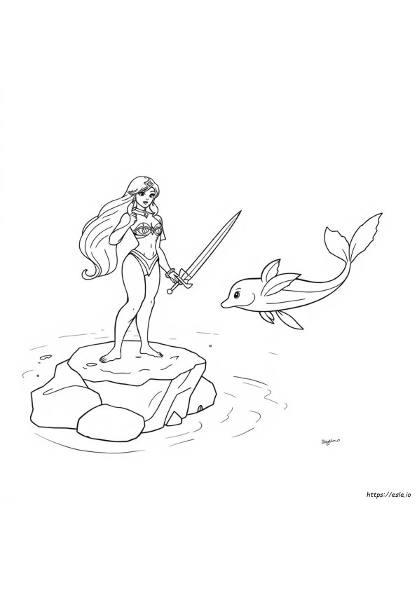Coloriage Princesse Mermista She Ra