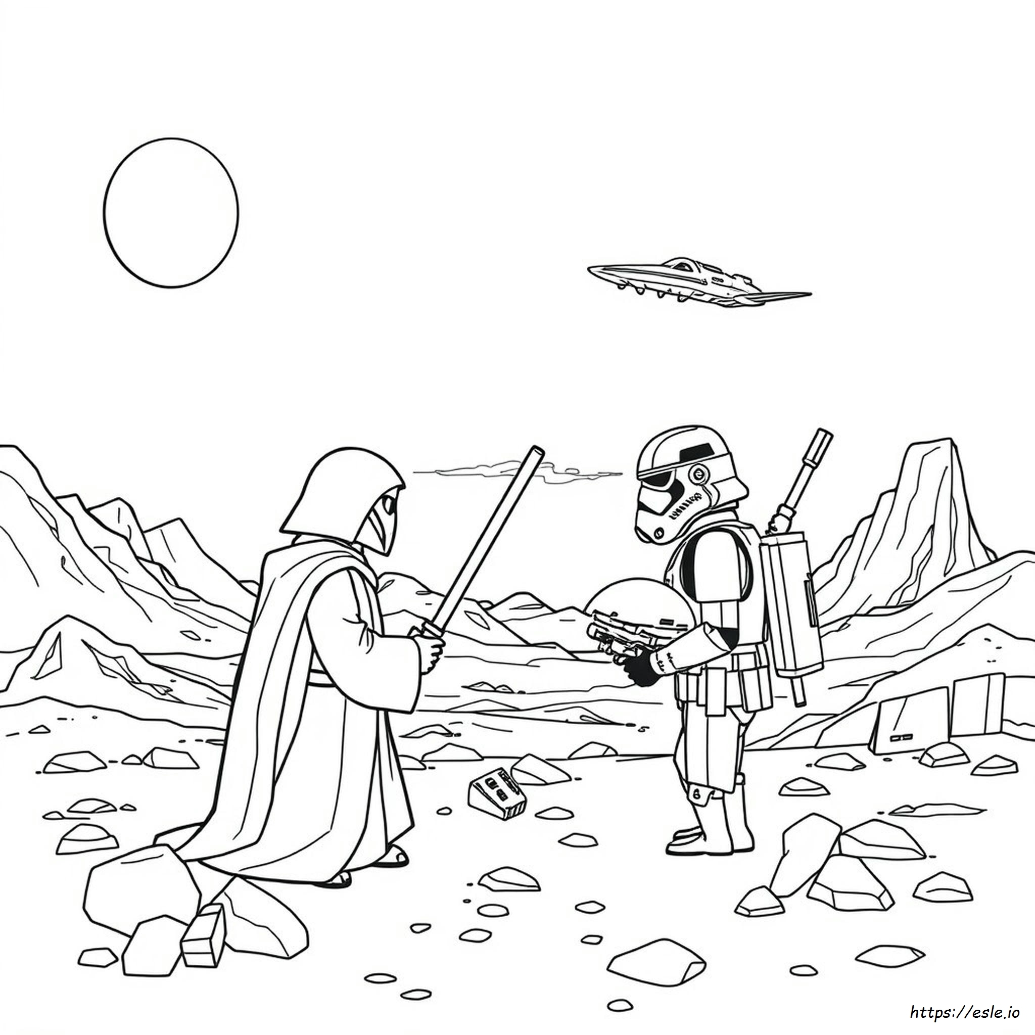 Eenvoudige Star Wars Kleurplaten kleurplaat