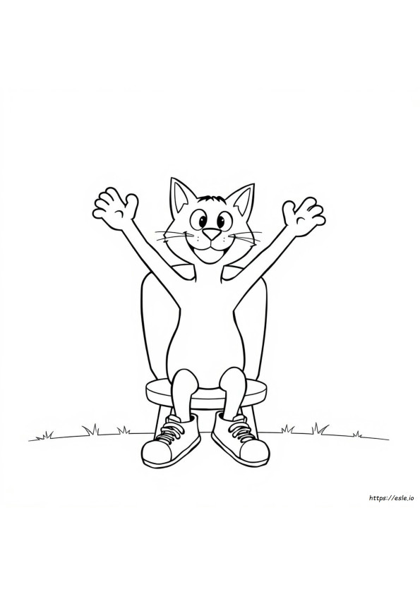 Pete A Macska Nyomtatható Színező