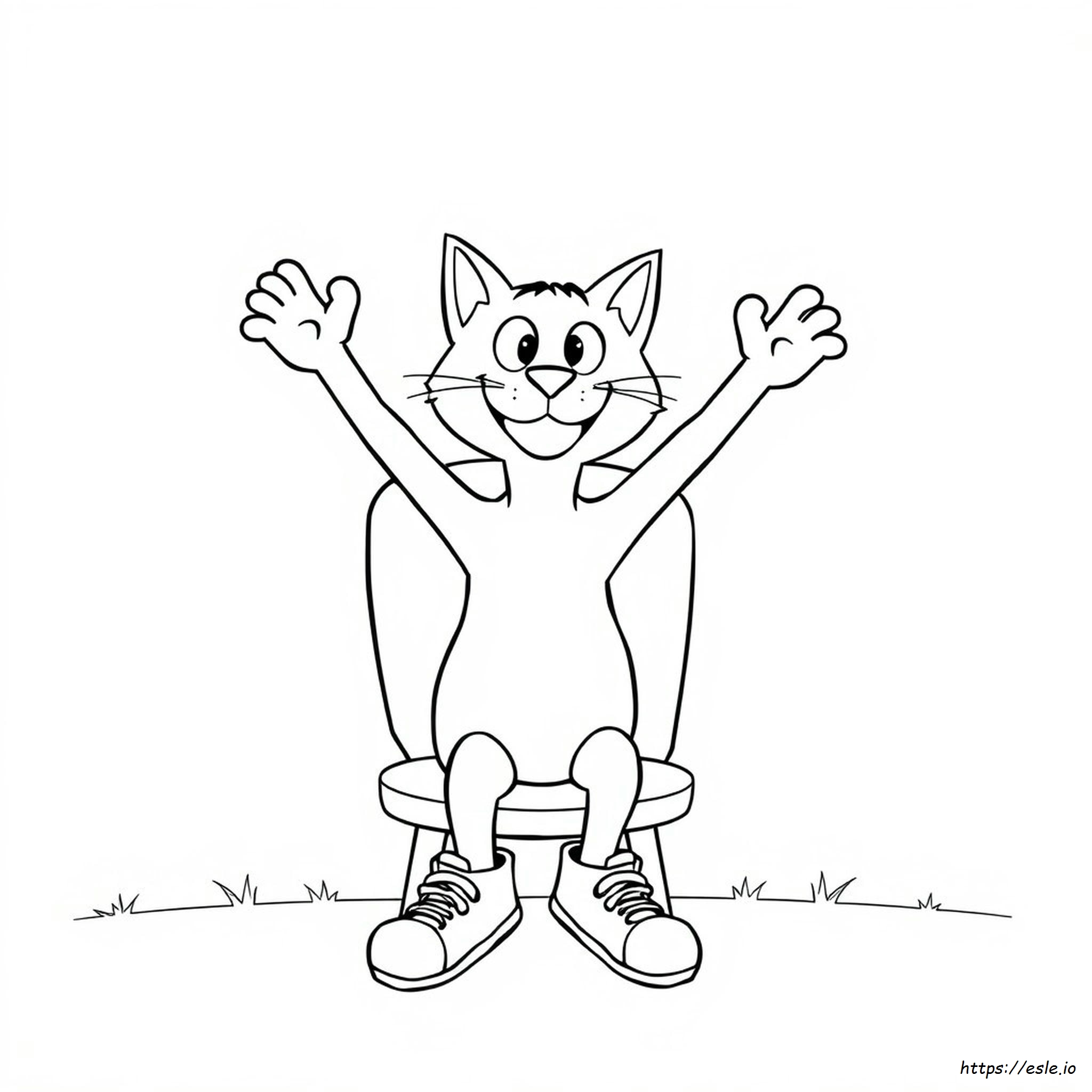 Pete The Cat Coloring Page To Print