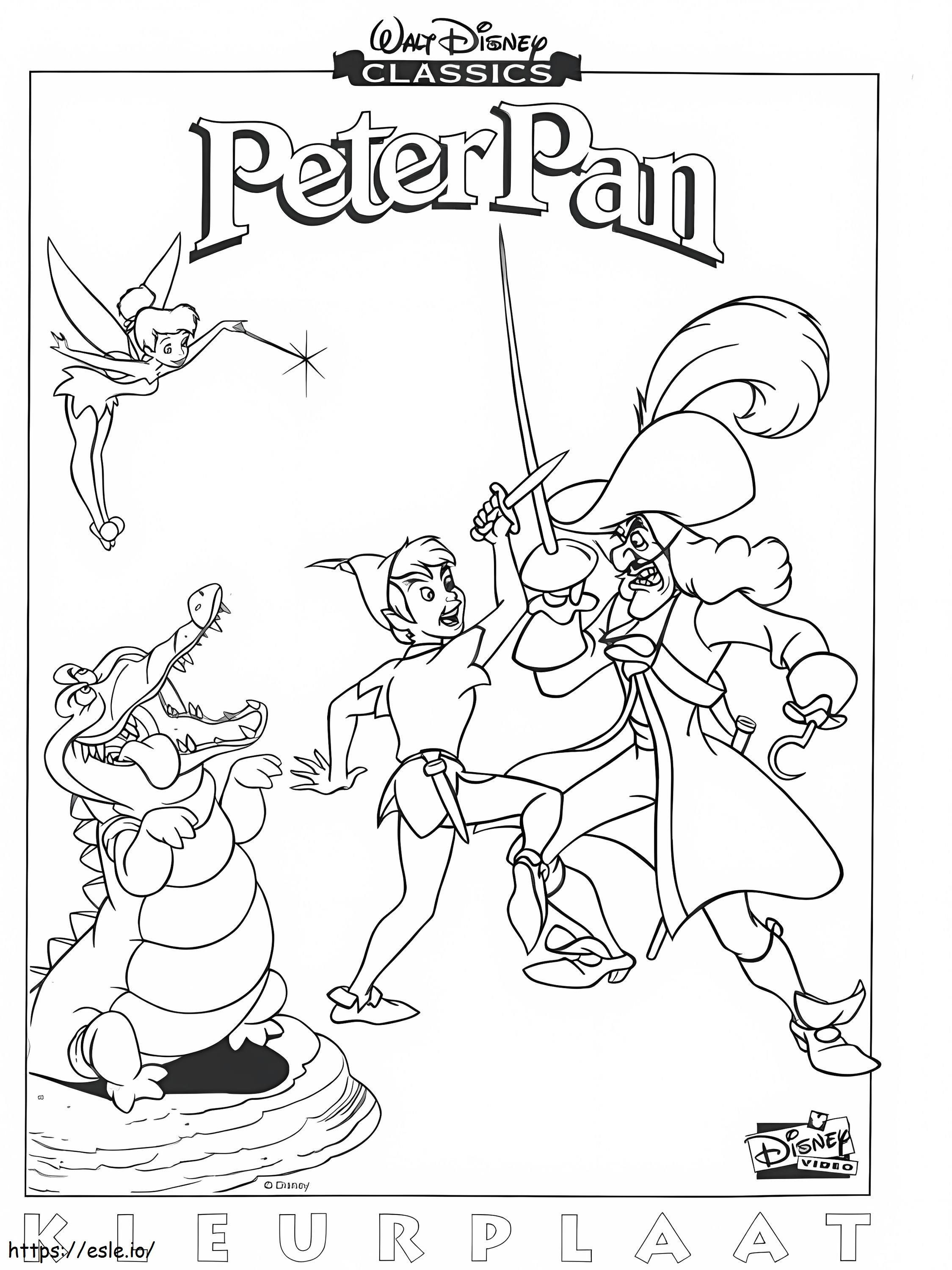 Peter Pan Disney värityskuva