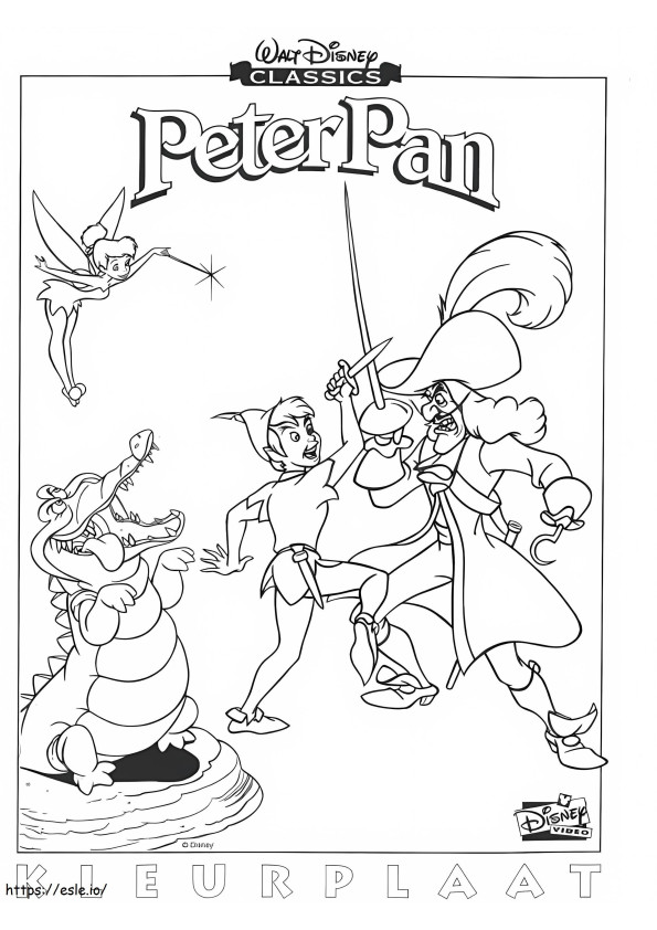 Peter Pan Disney värityskuva