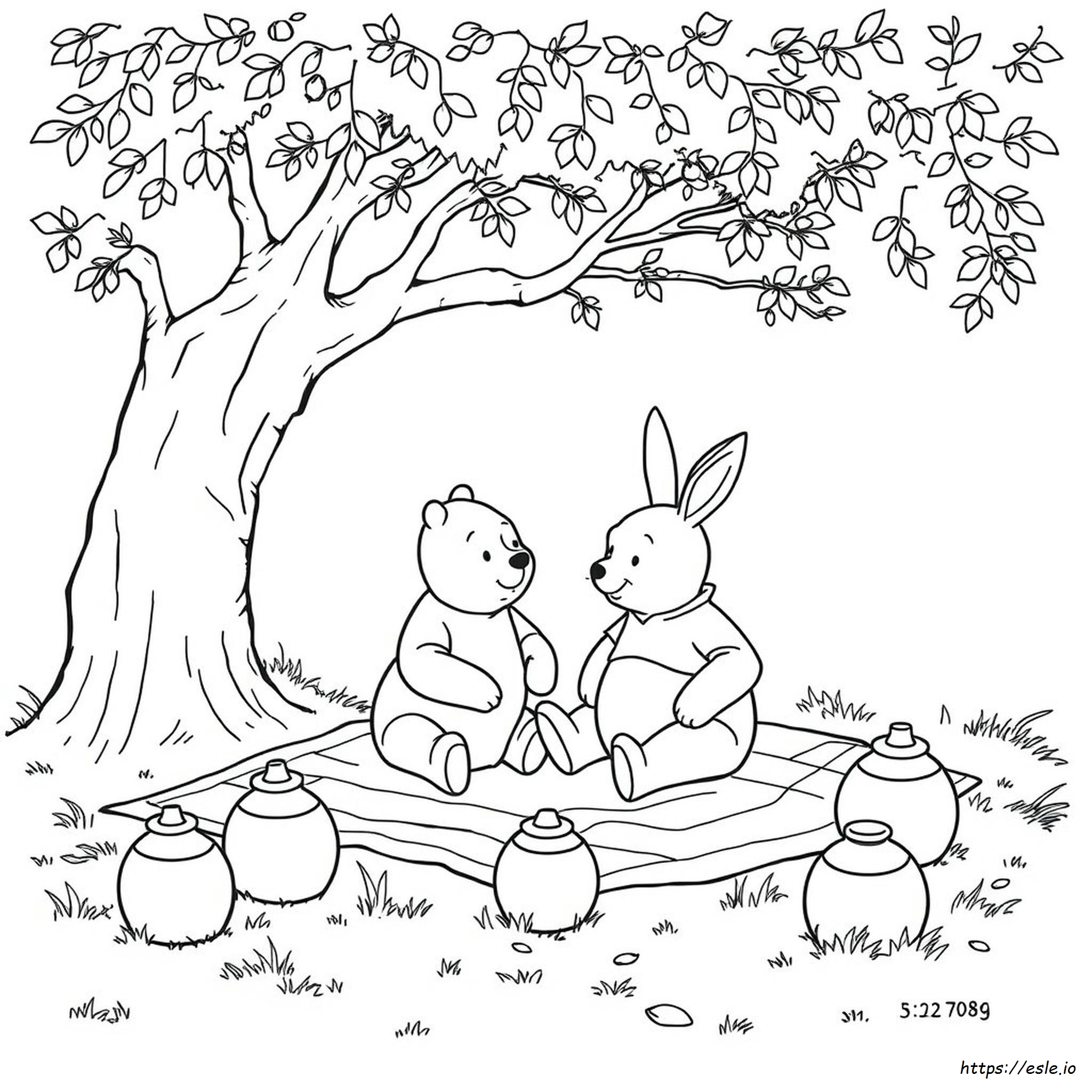 Rabbit Winnie The Pooh Coloring Pages