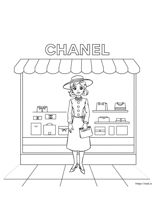 Coco Chanel Színező Oldalak