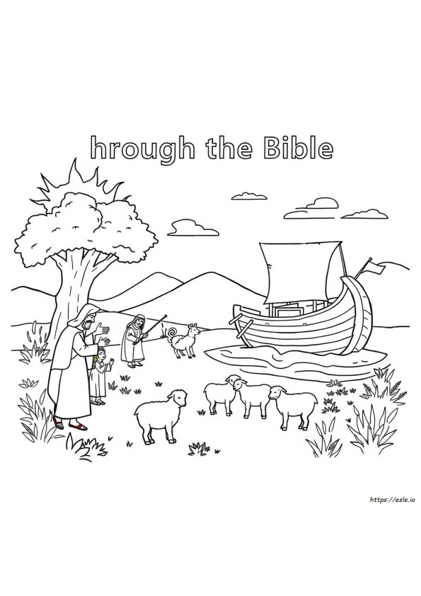 Pagini De Colorat "Prin Biblie"