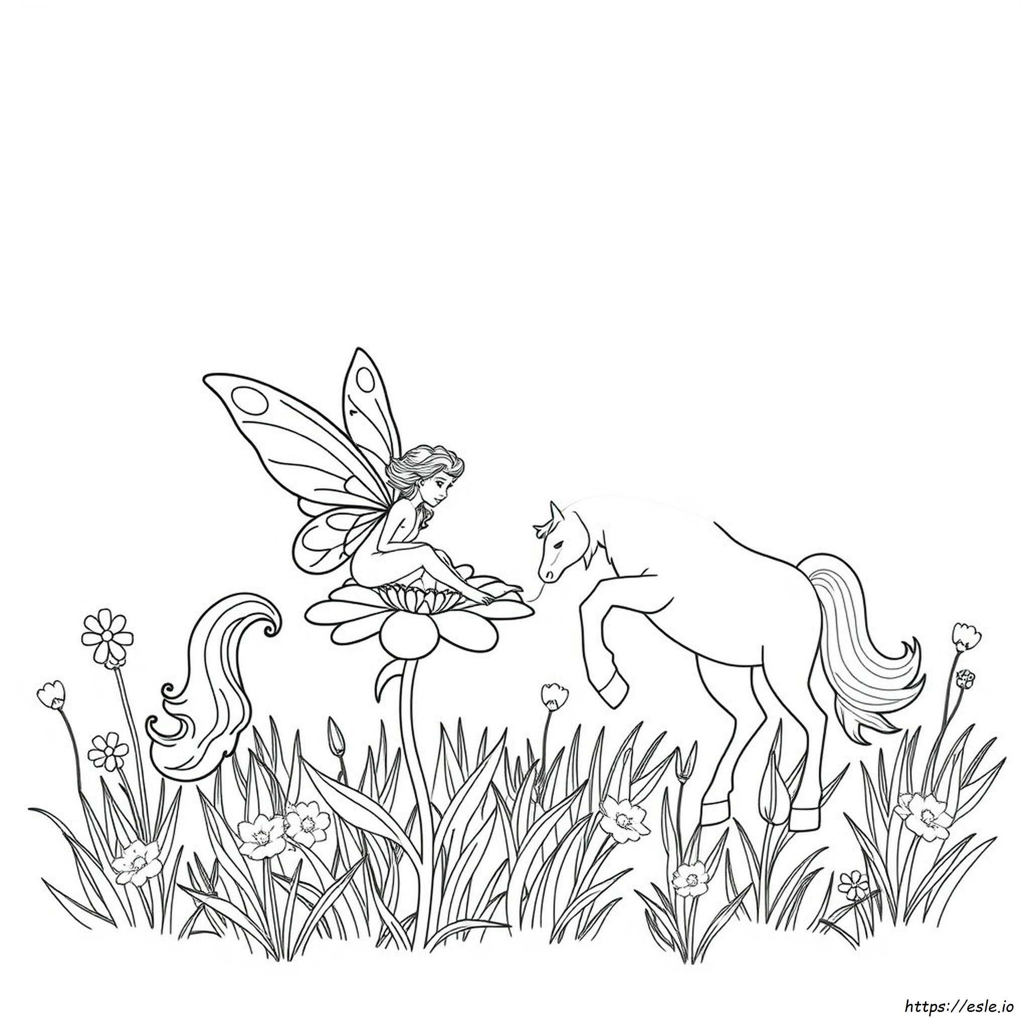 Pagene Da Colorare Per Adulti Di Creature Mitologiche E Fate