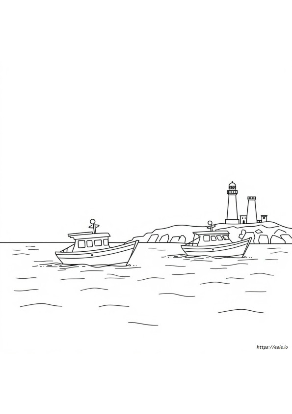 Boats And Ships Coloring Pages