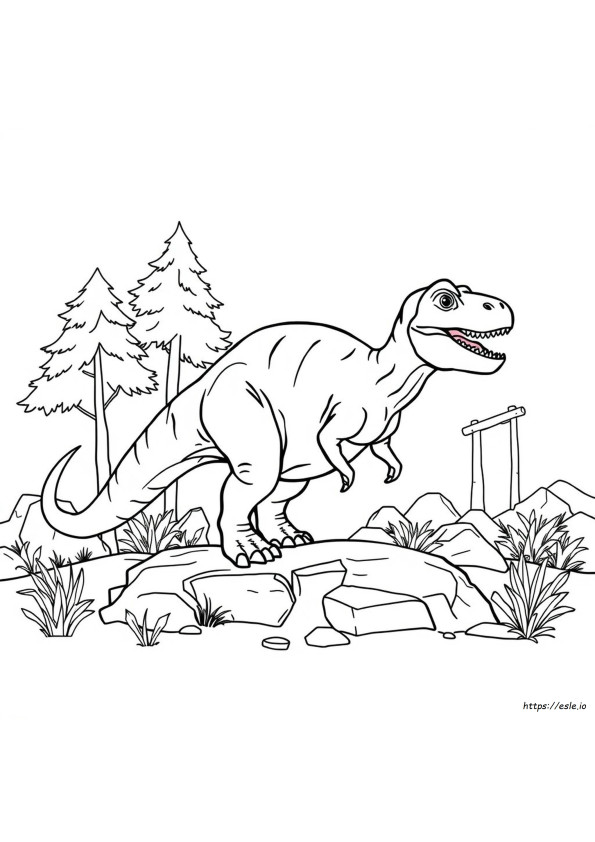 Allosaurus Mewarnai