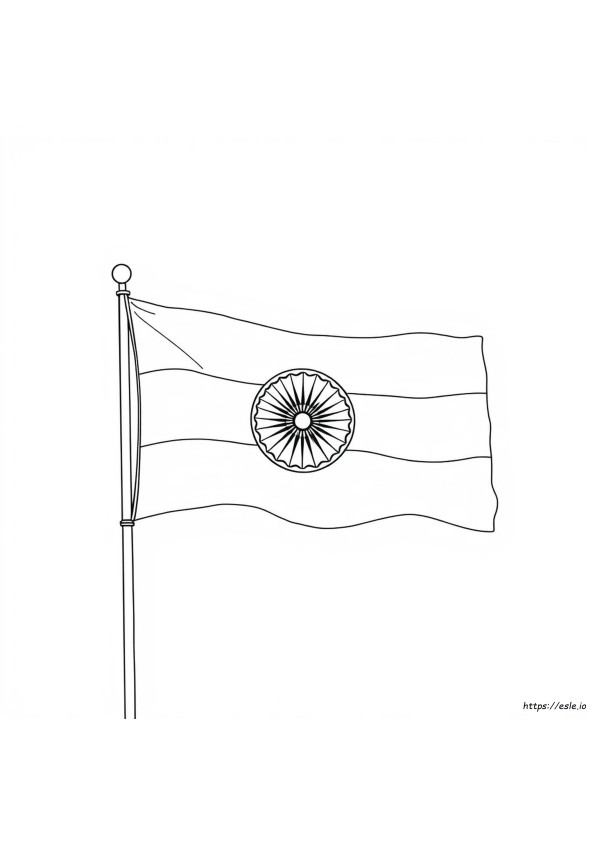 Indian Flag Colouring Sheet