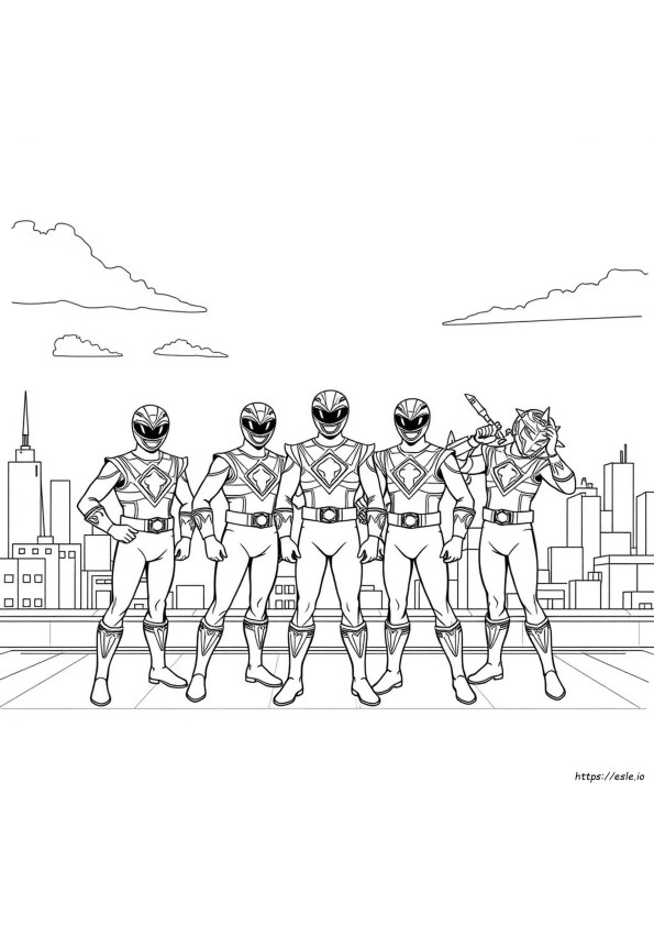 Power Ranger Da Colorare E Stampare