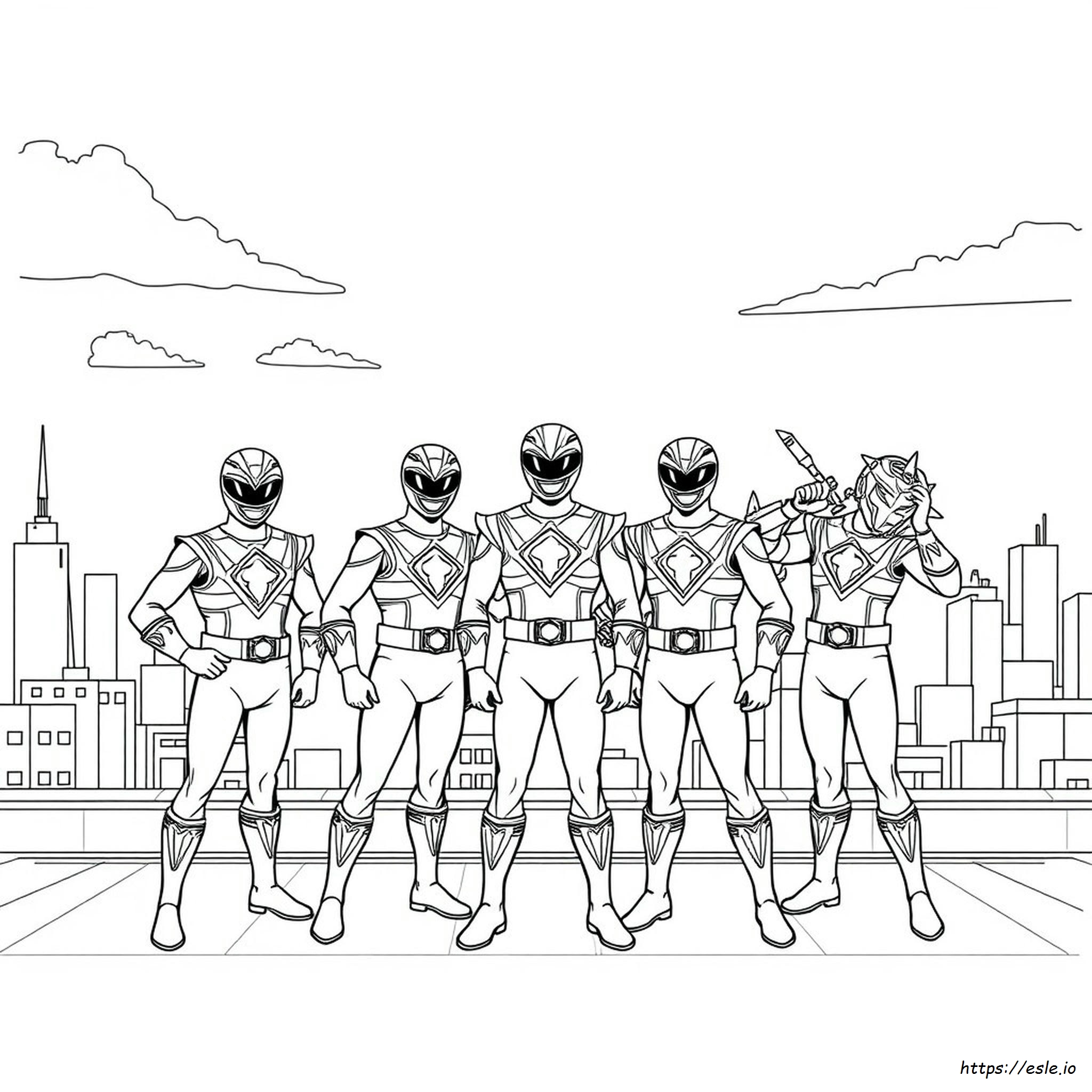 Power Ranger Da Colorare E Stampare