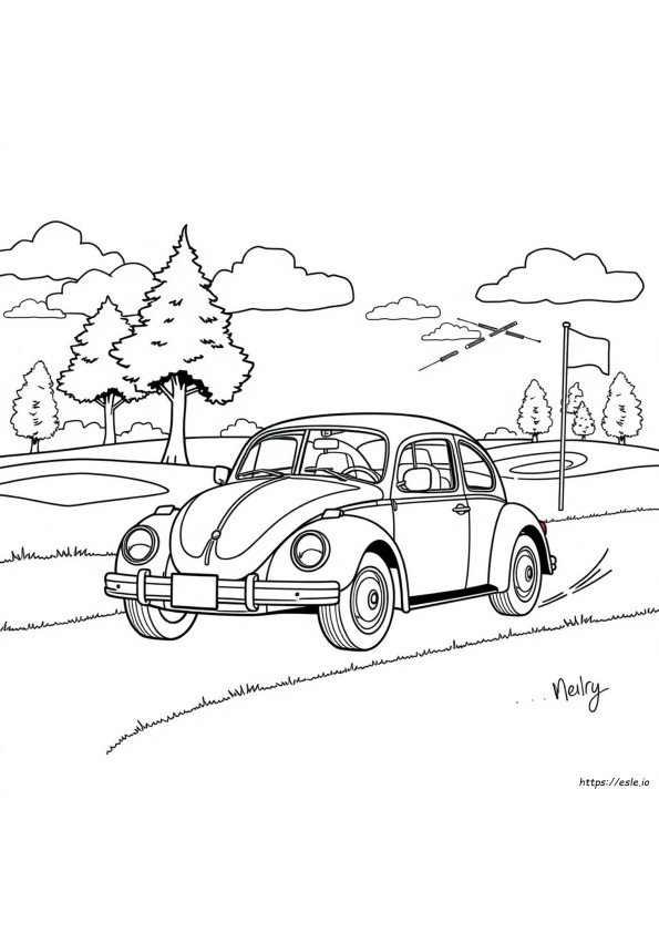 Golf Printable Volkswagen Coloring Pages