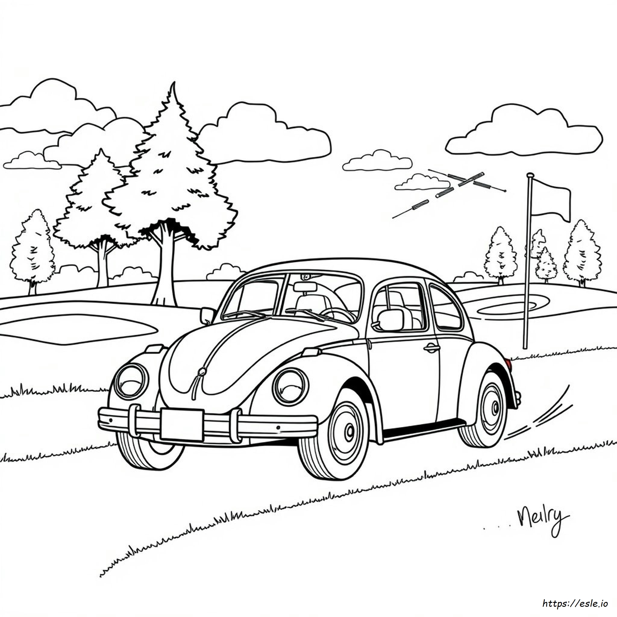Golf Printable Volkswagen Coloring Pages