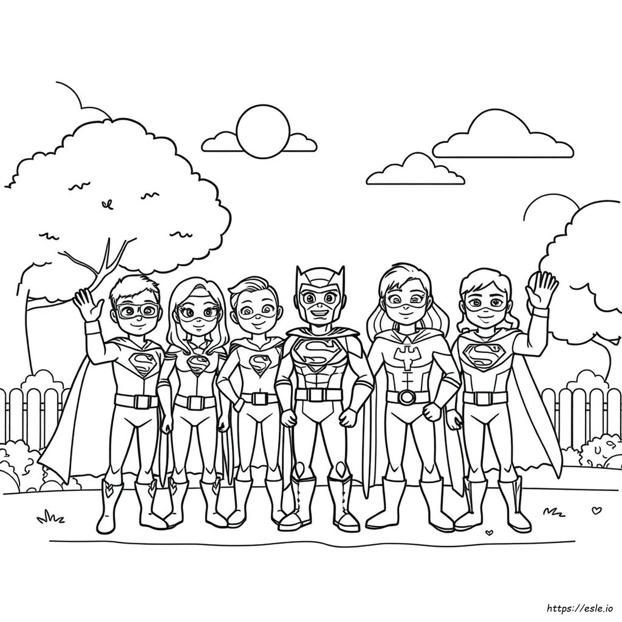 Disegni Da Colorare Di Supereroi Per Bambini In Età Prescolare