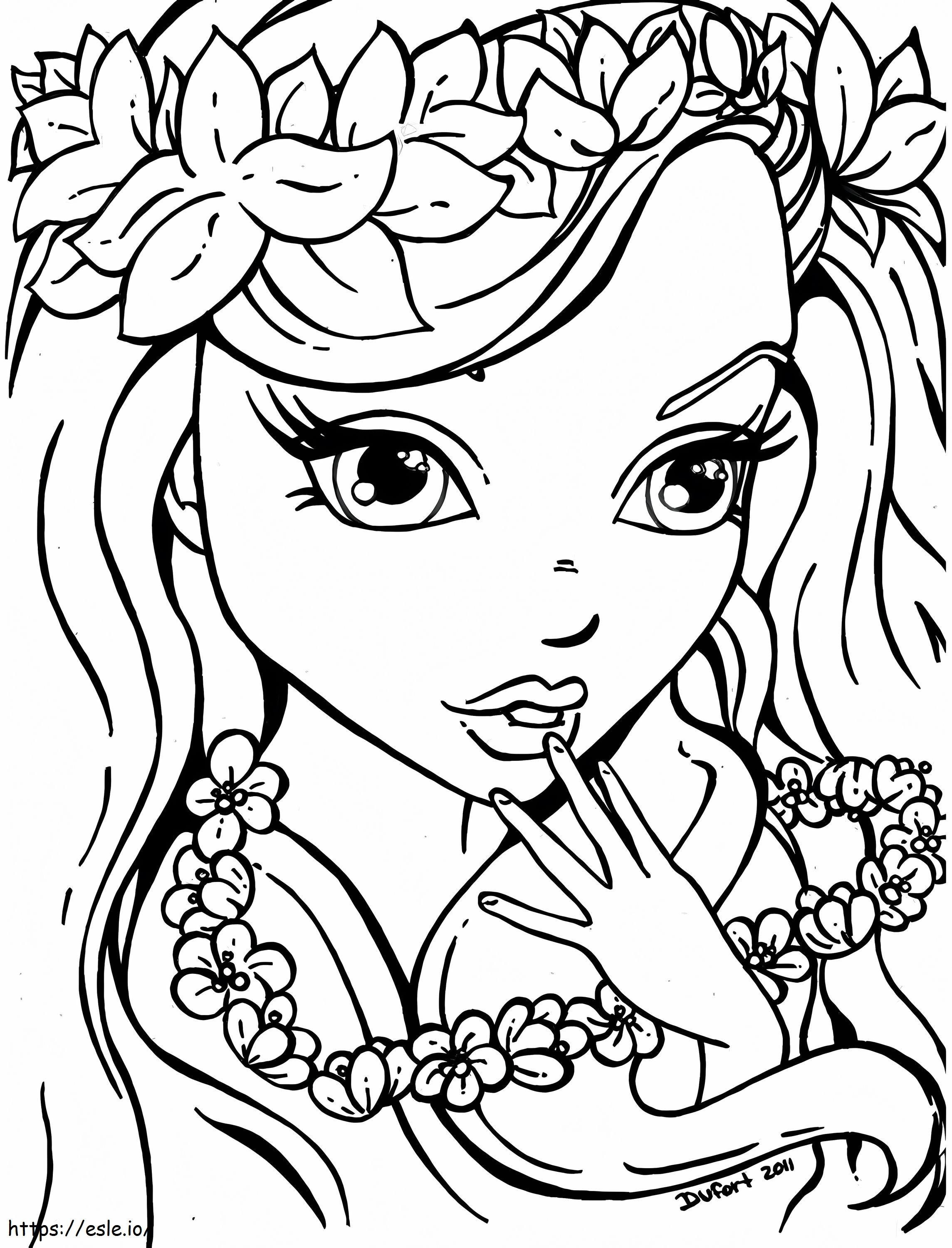 Teen Girl coloring page