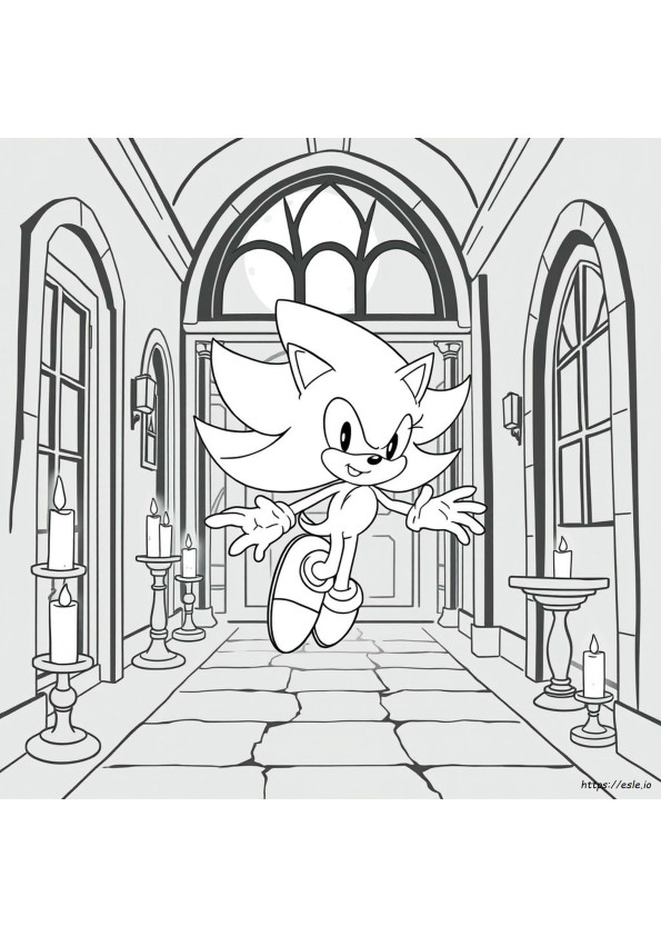 Coloriage Sonic Fantôme
