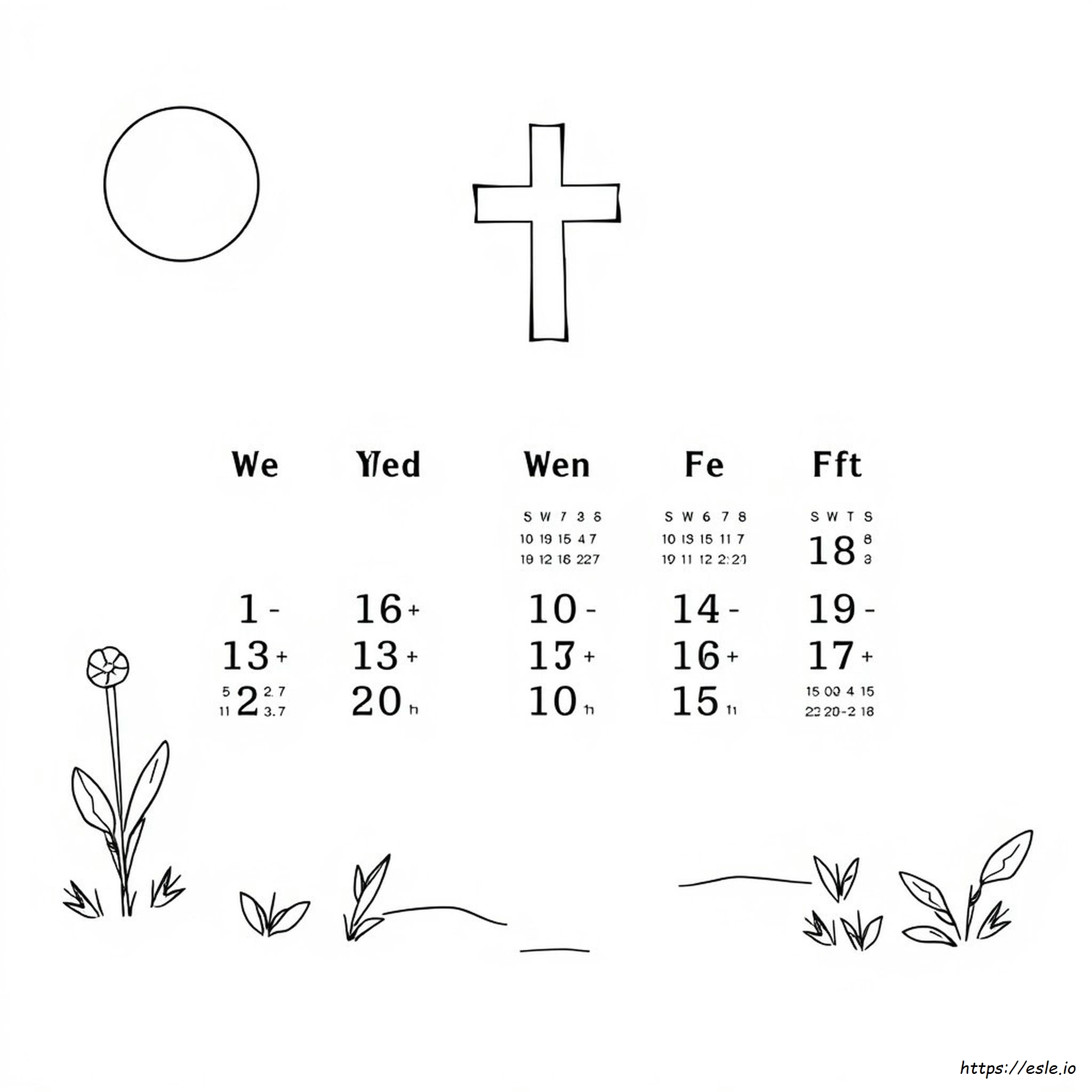 Calendario Liturgico Da Colorare E Stampare Gratuitamente