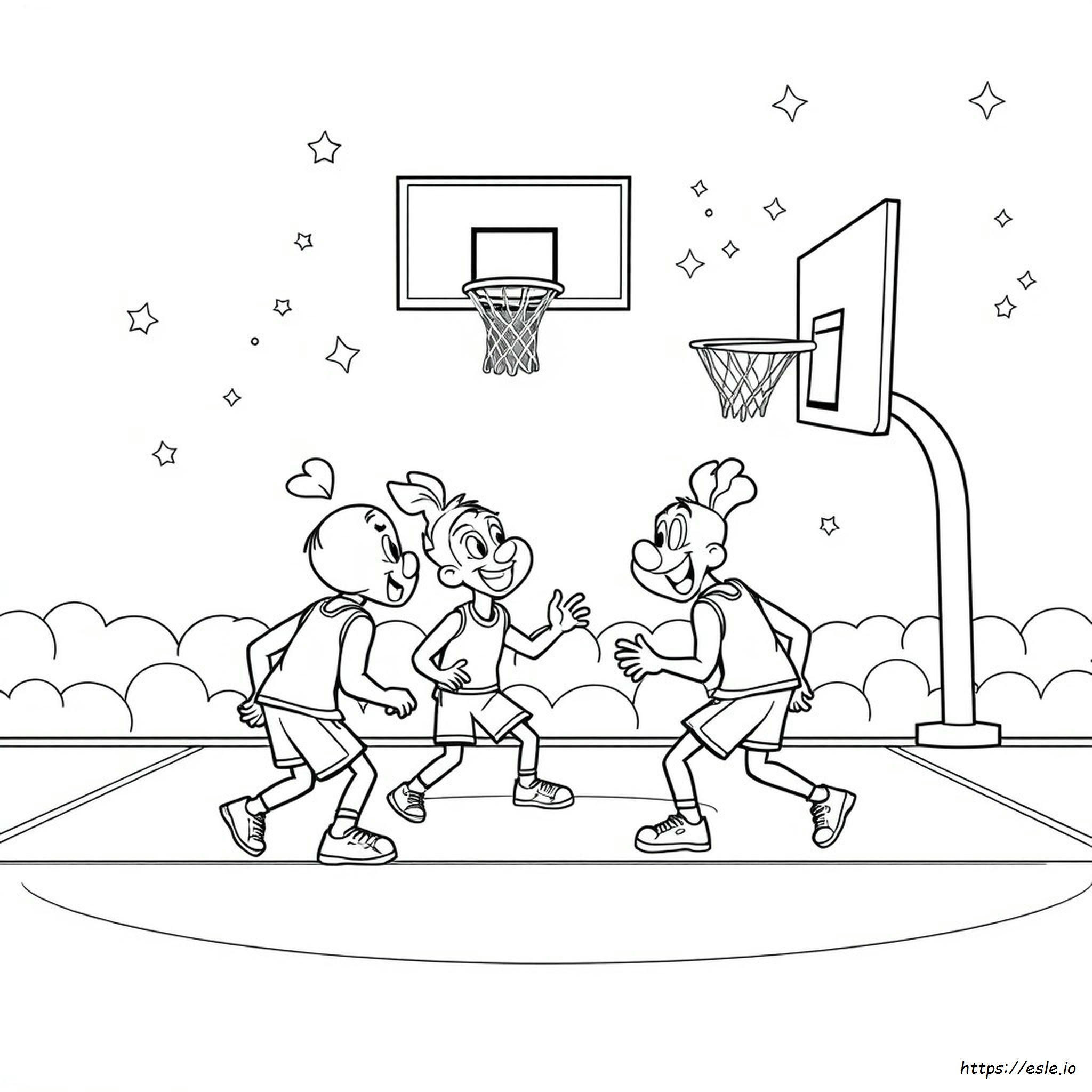 Basketball Tune Squad Space Jam Coloring Pages