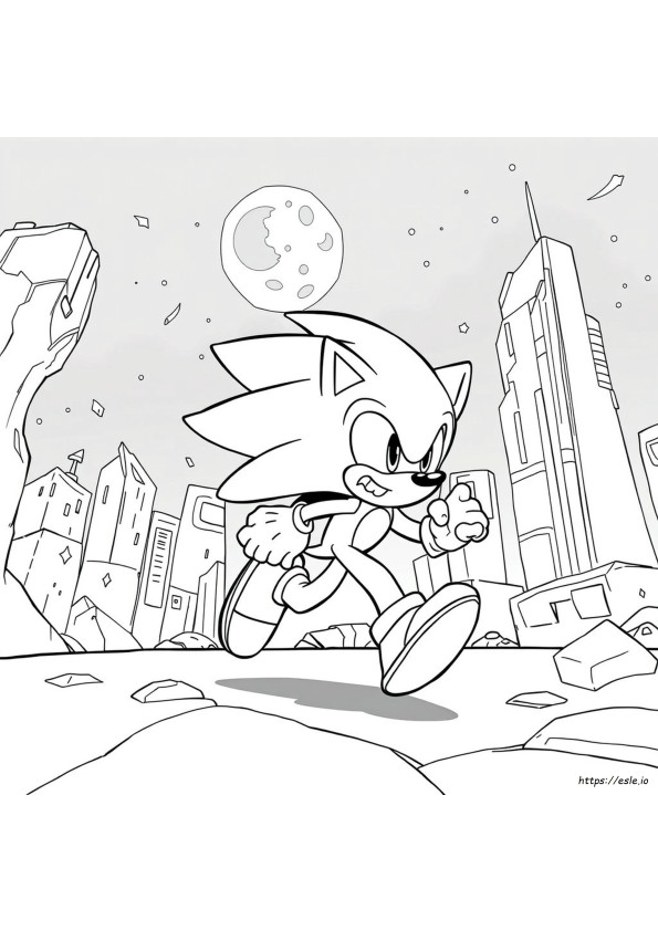 Sonic Unleashed Coloring Page