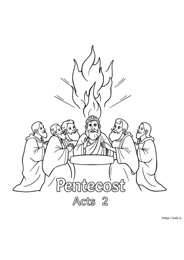 Alkitab Gambar Mewarnai Pentakosta