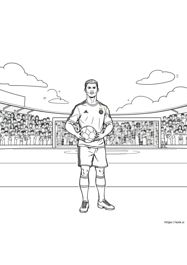 Printable Ronaldo Coloring Pages