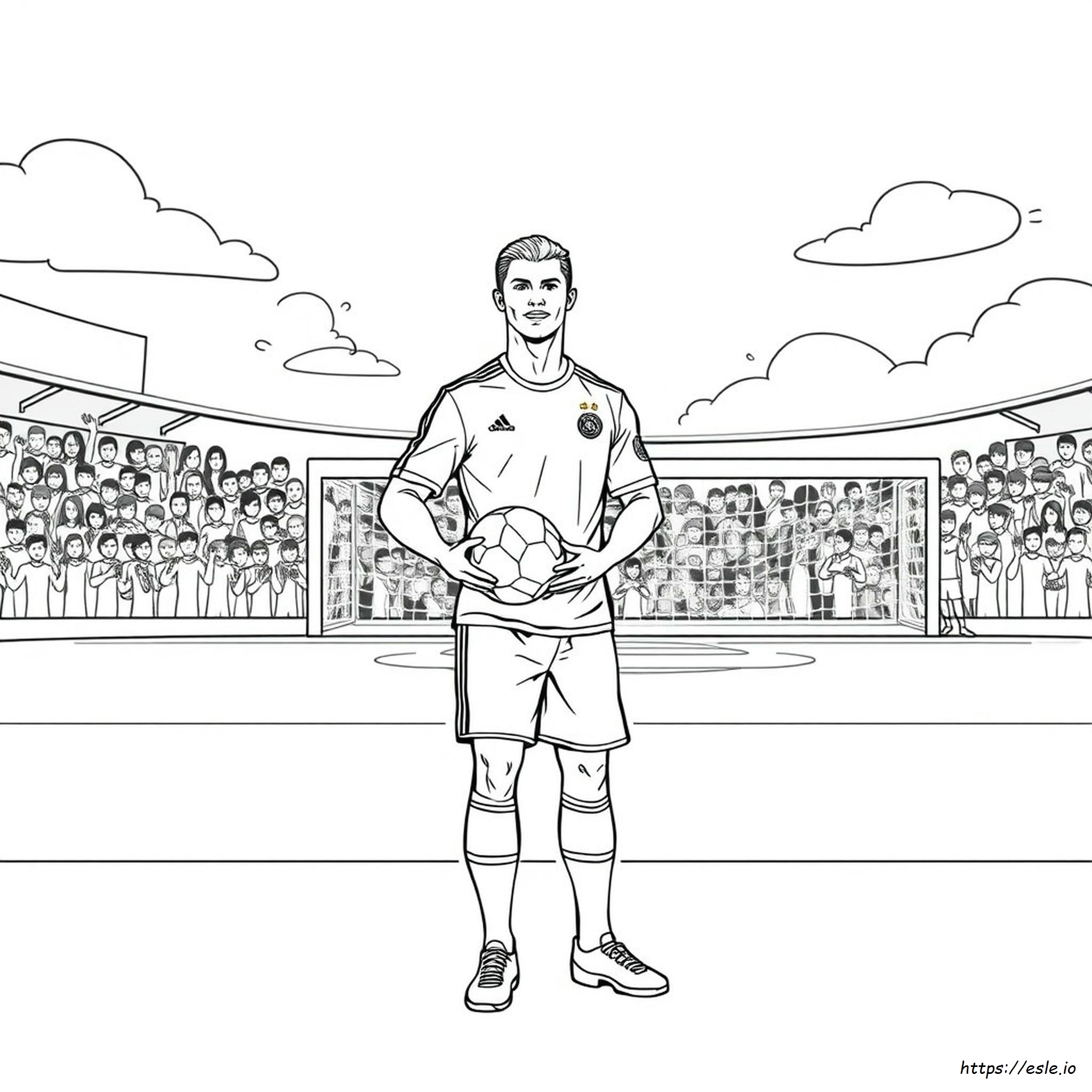Dibujos Para Colorear De Ronaldo Para Imprimir