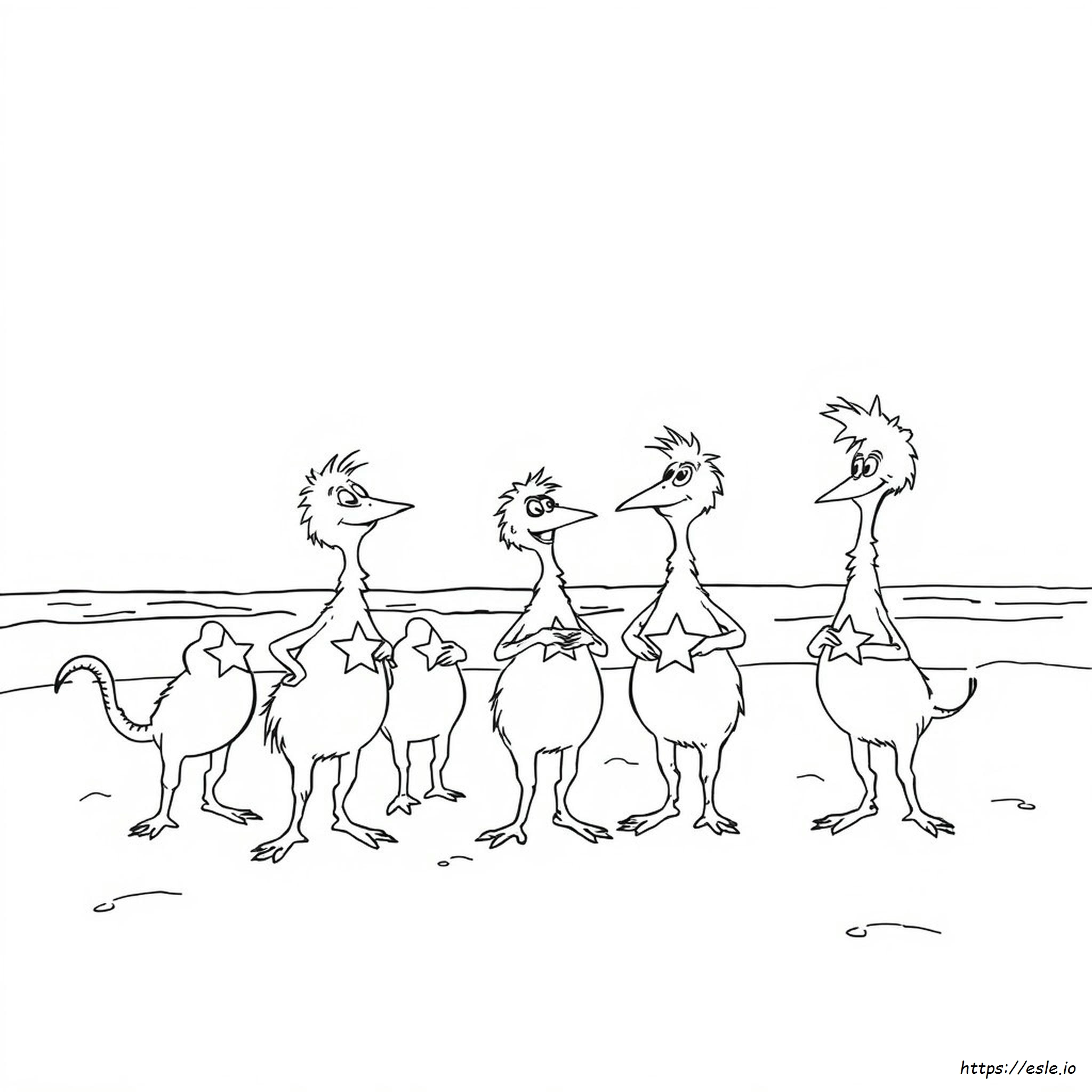 Pagina Da Colorare Gli Sneetches Del Dr. Seuss