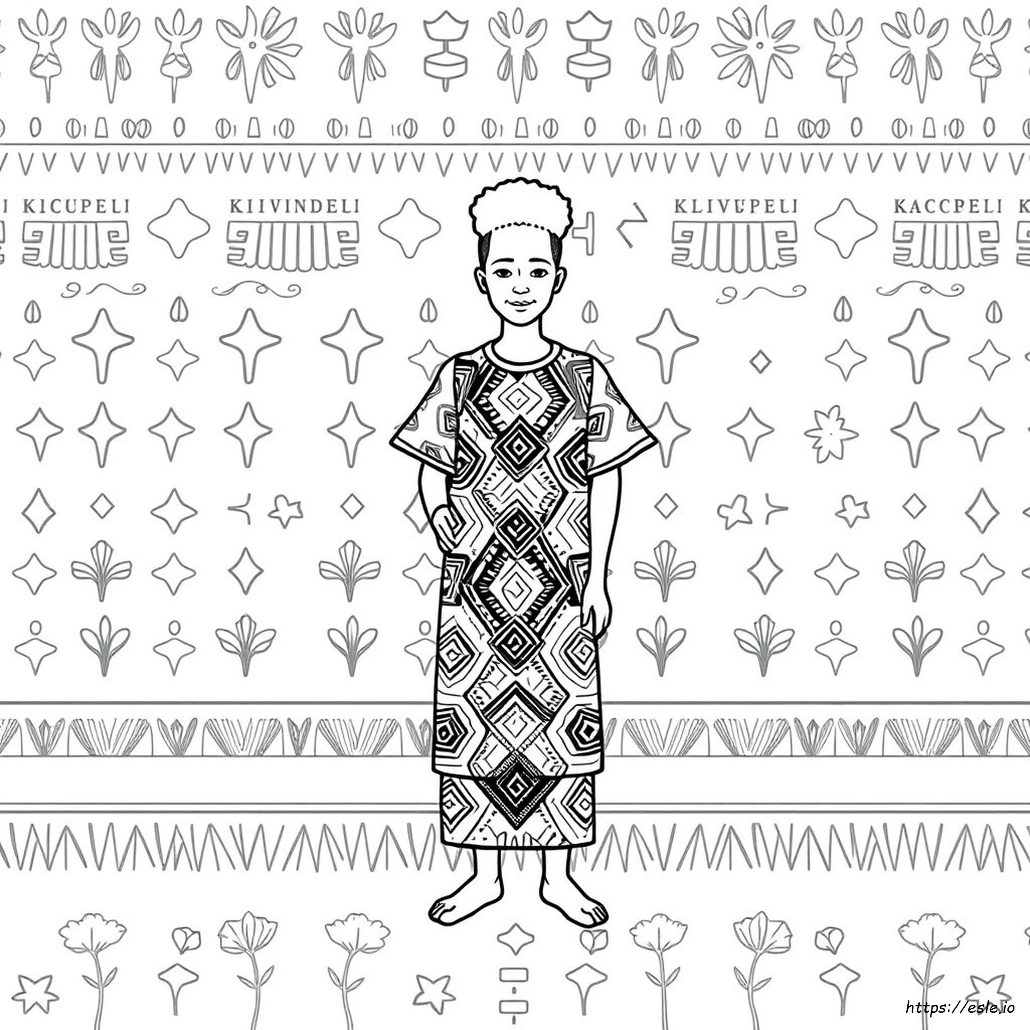 Disegno Da Colorare Del Tessuto Kente