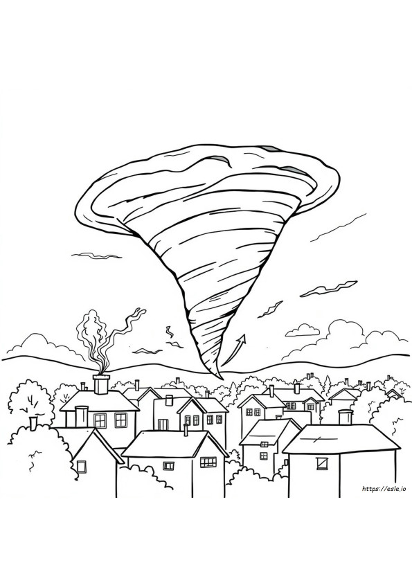 Tornado Siren Coloring Page