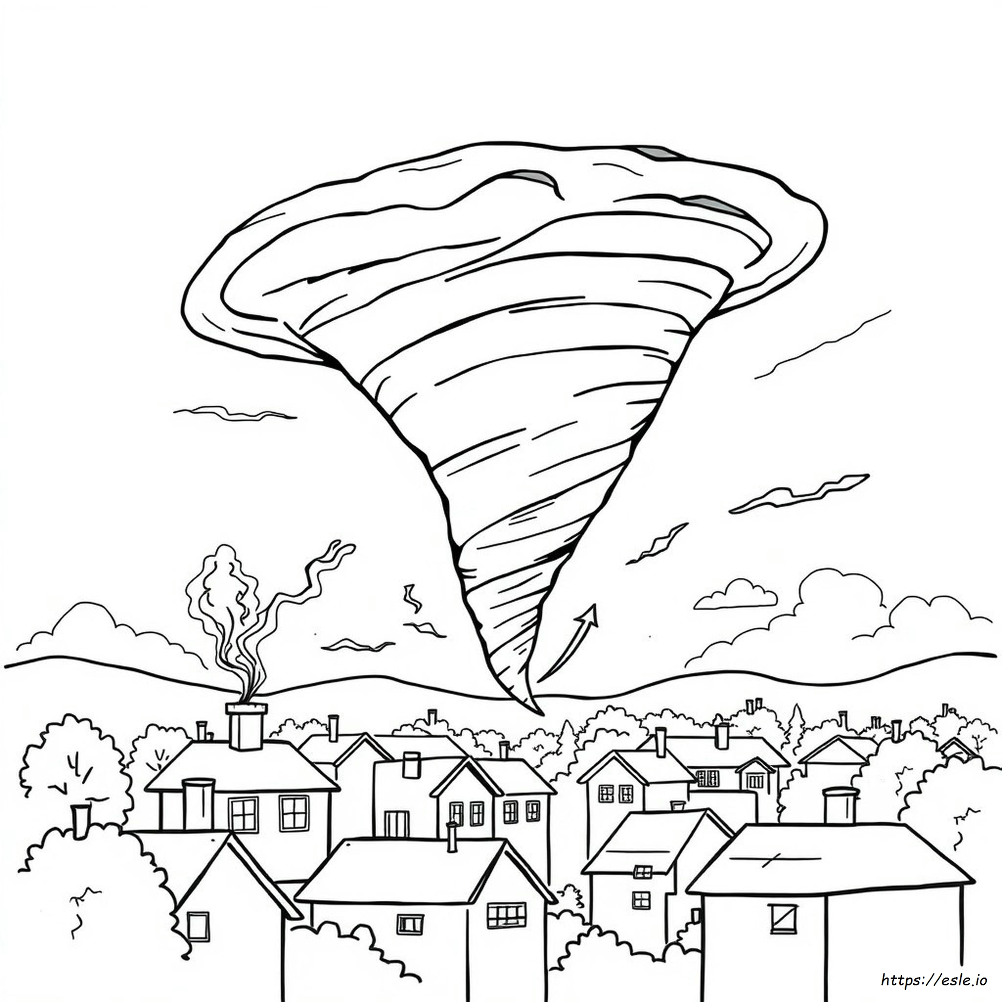 Tornado Siren Coloring Page