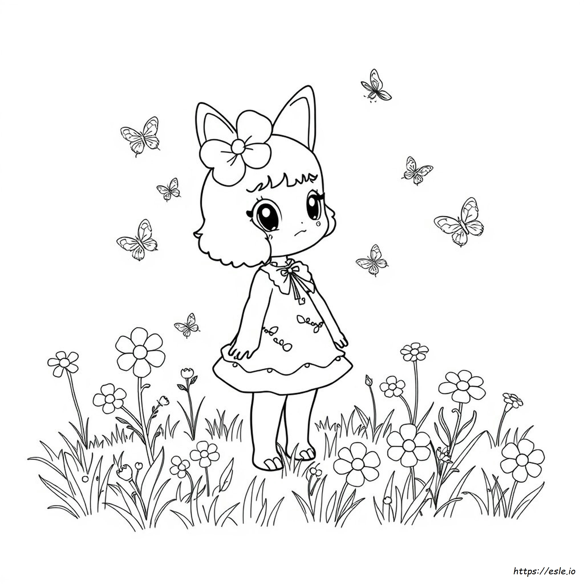 Gambar Mewarnai Kirara