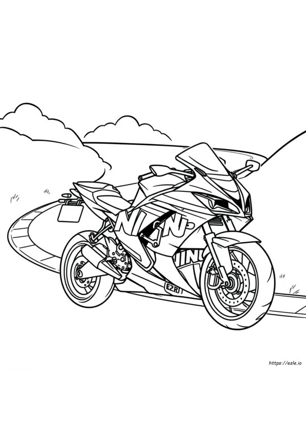 Kawasaki Ninja H2r Zeichnung Ausmalen Malvorlagen