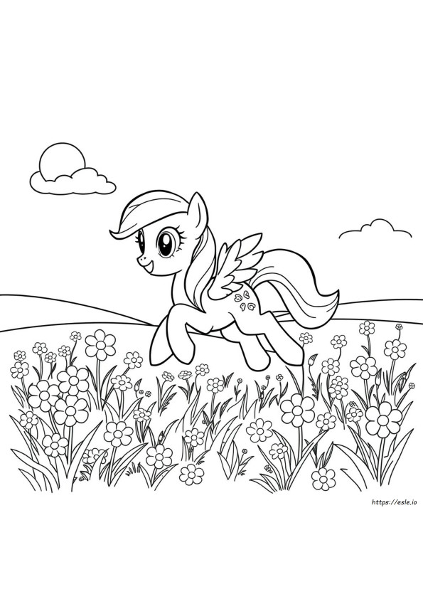 Rainbow Dash Para Colorir Em Pdf