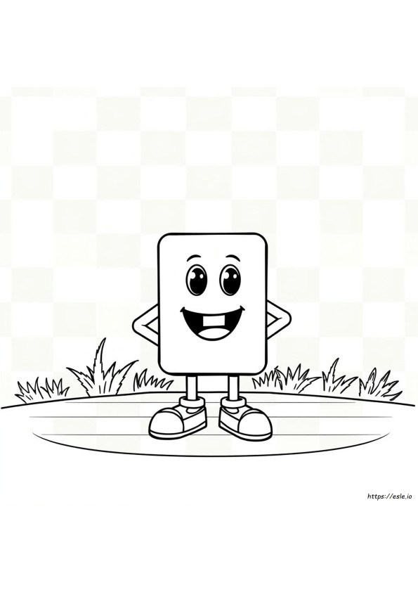 Numberblock Uno Da Colorare