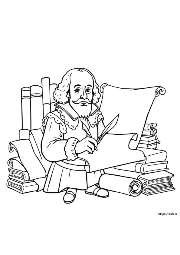 Gambar Mewarnai Shakespeare Yang Dapat Dicetak