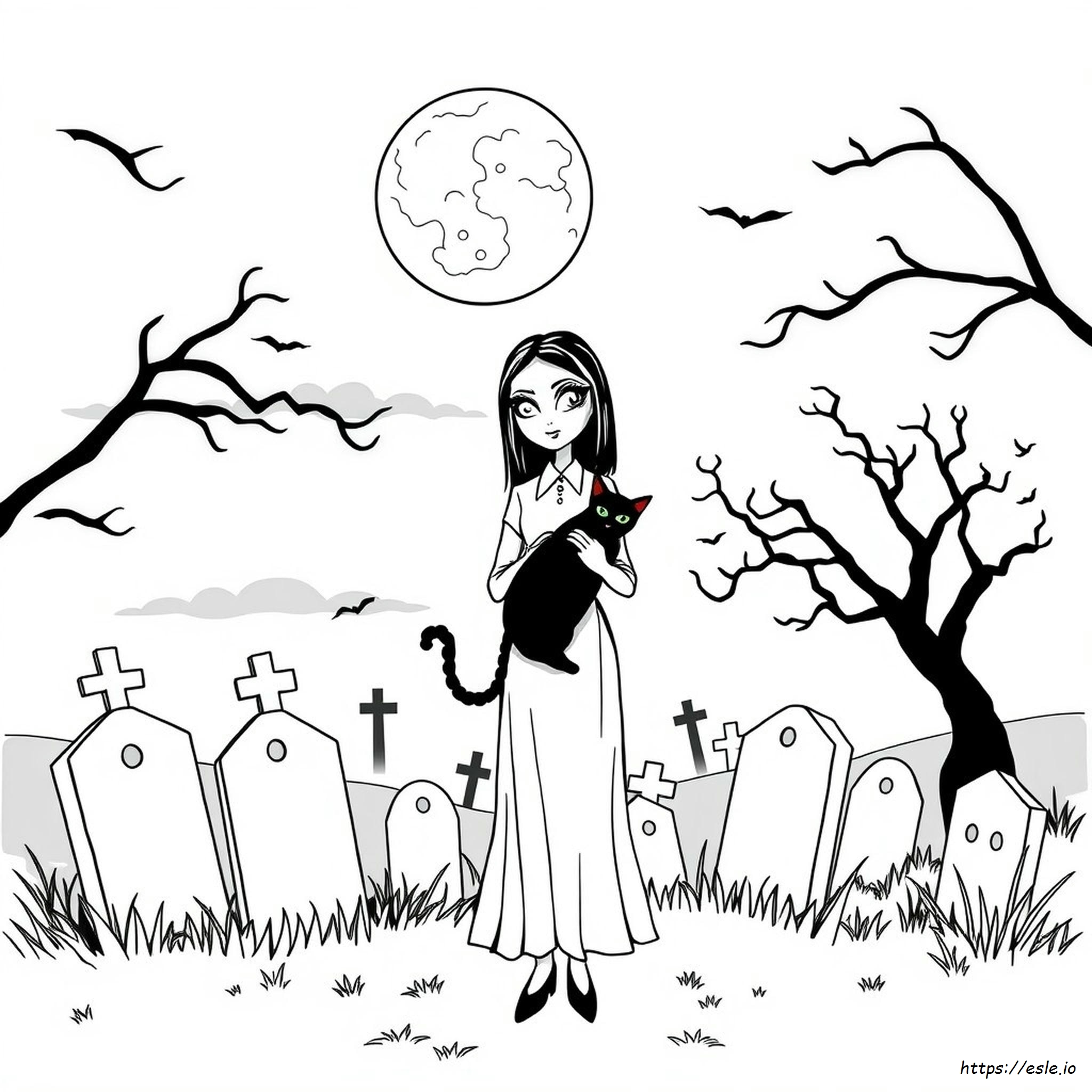 Mercoledì Addams Da Colorare