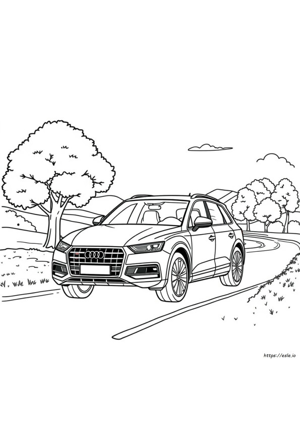 Audi Q5 Coloring Page