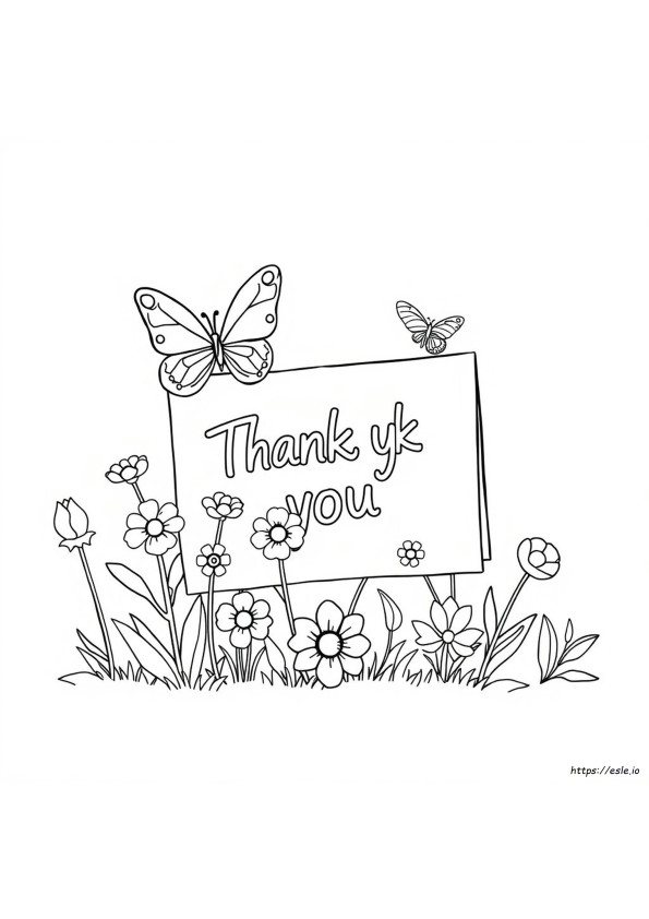 Thank You Coloring Printable