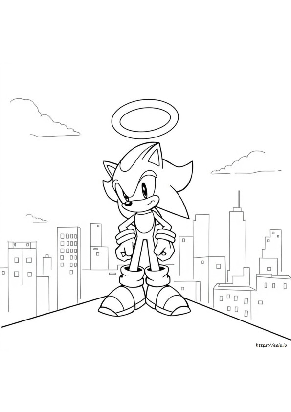 Shadow The Hedgehog Coloring Pages Free