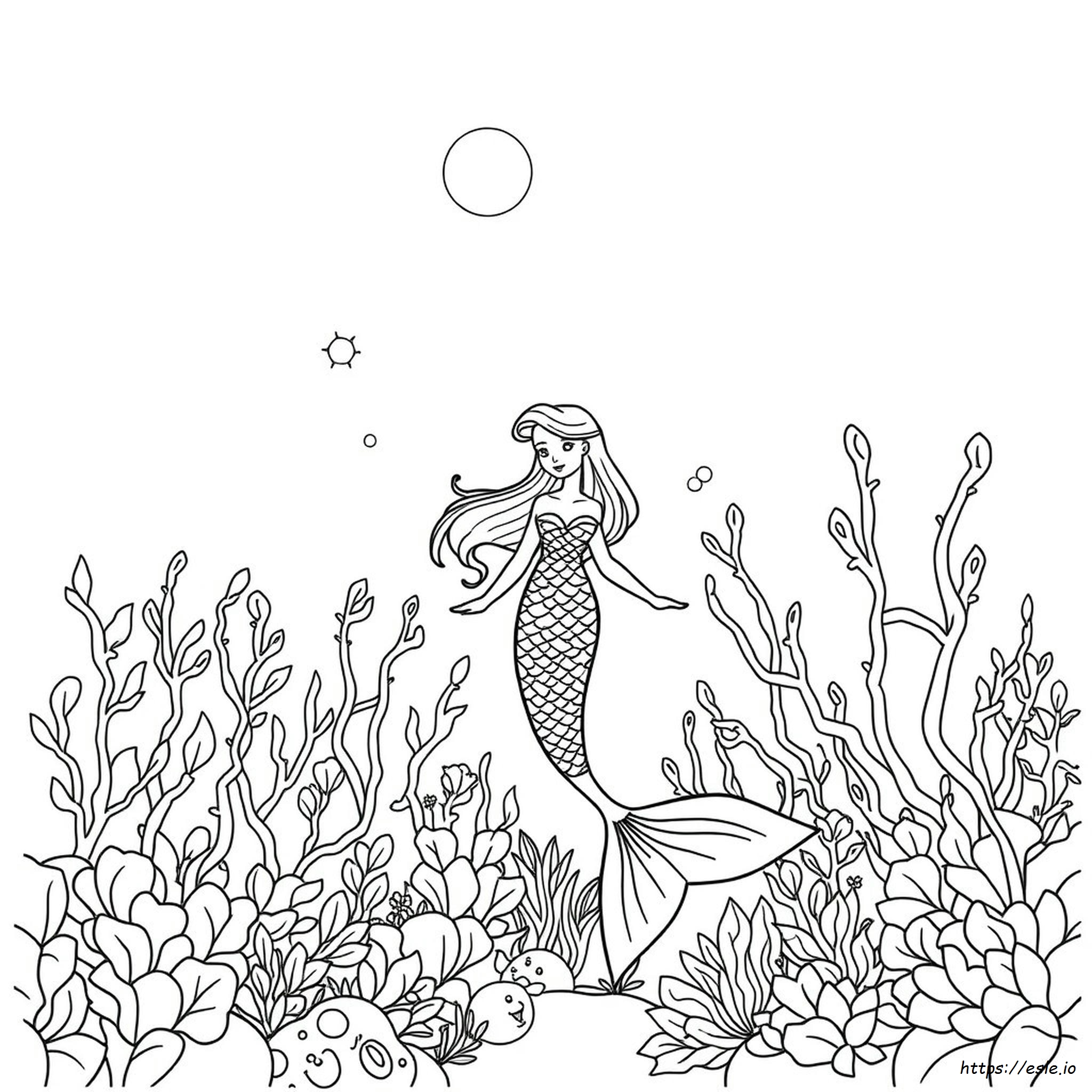 Pagineda Colorare Di Sirene Per Adulti