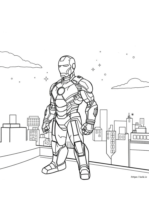 Iron Man Kleurplaten