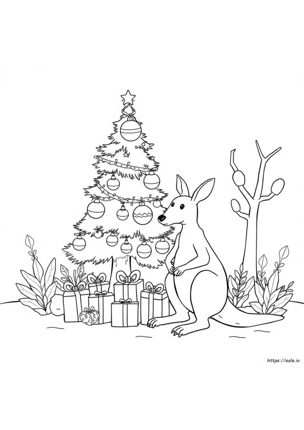 Australian Christmas Coloring Pages