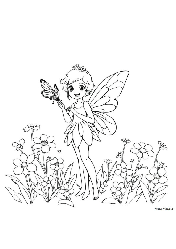 シシリー・メアリー・バーカー 花の妖精 塗り絵 無料