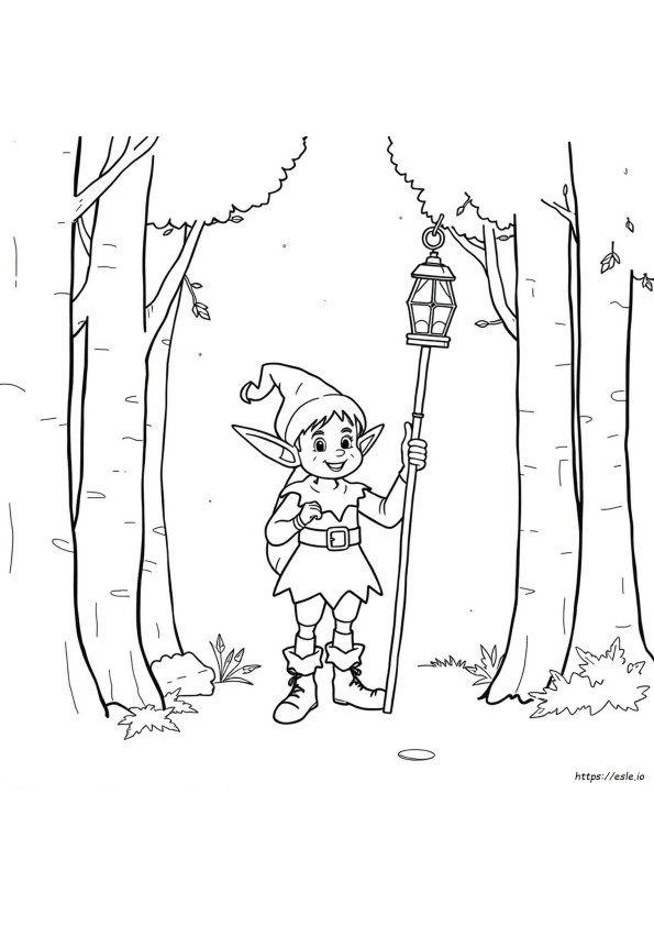 Elf Kleurplaat