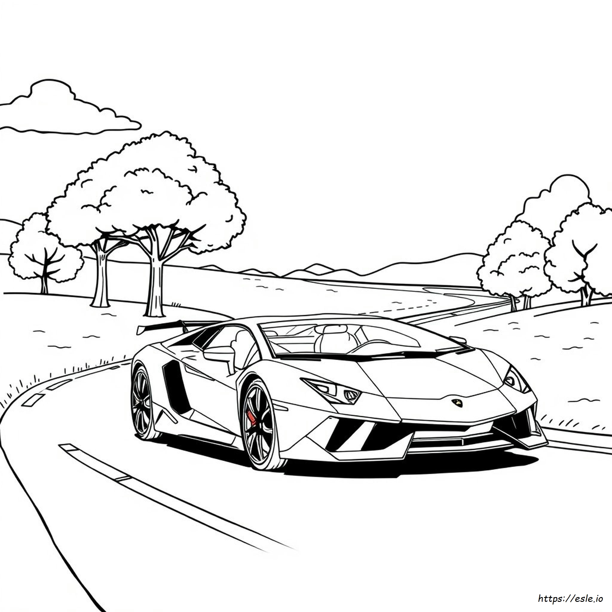 Immagini Da Colorare Di Lamborghini