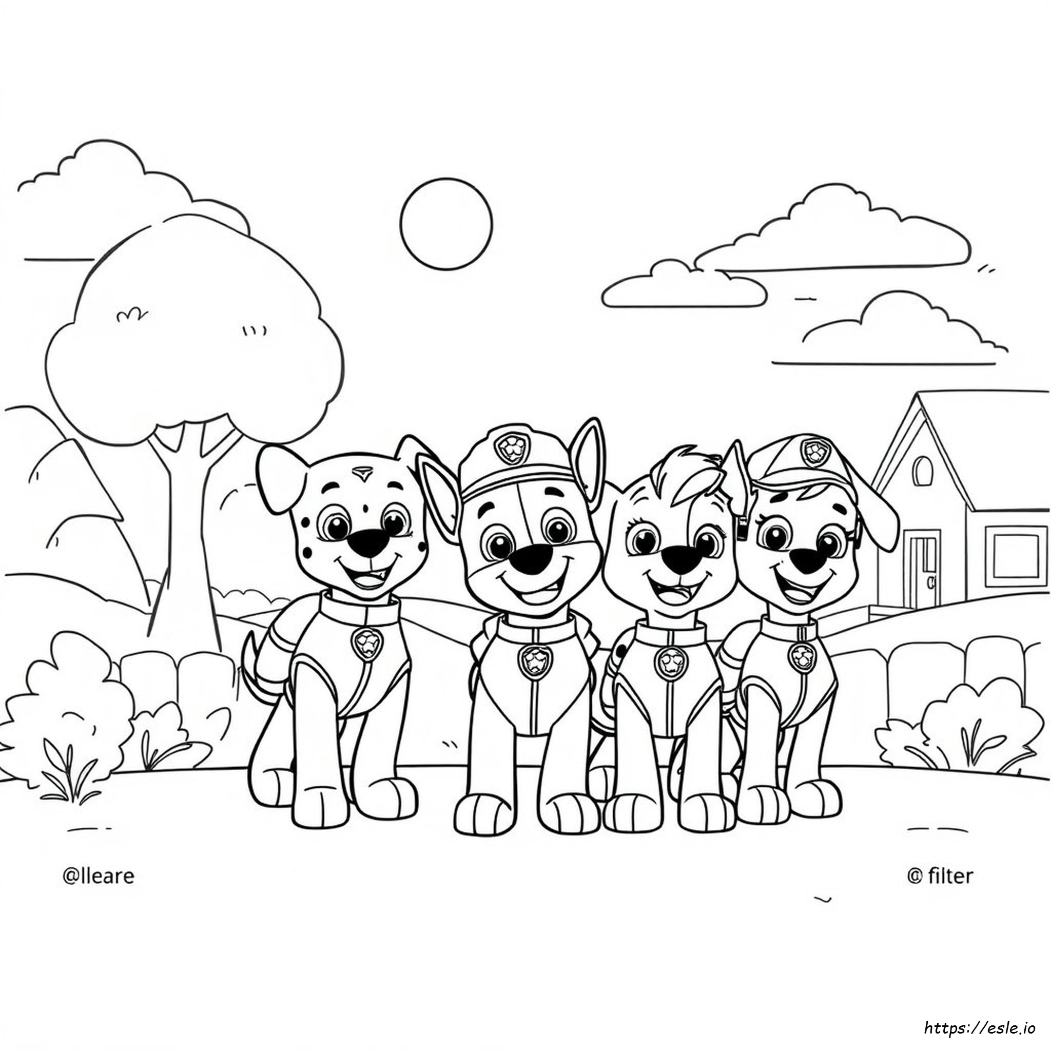 Paw Patrol Disegni Da Colorare