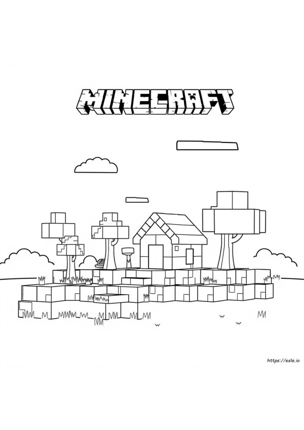 Easy Minecraft Coloring Pages