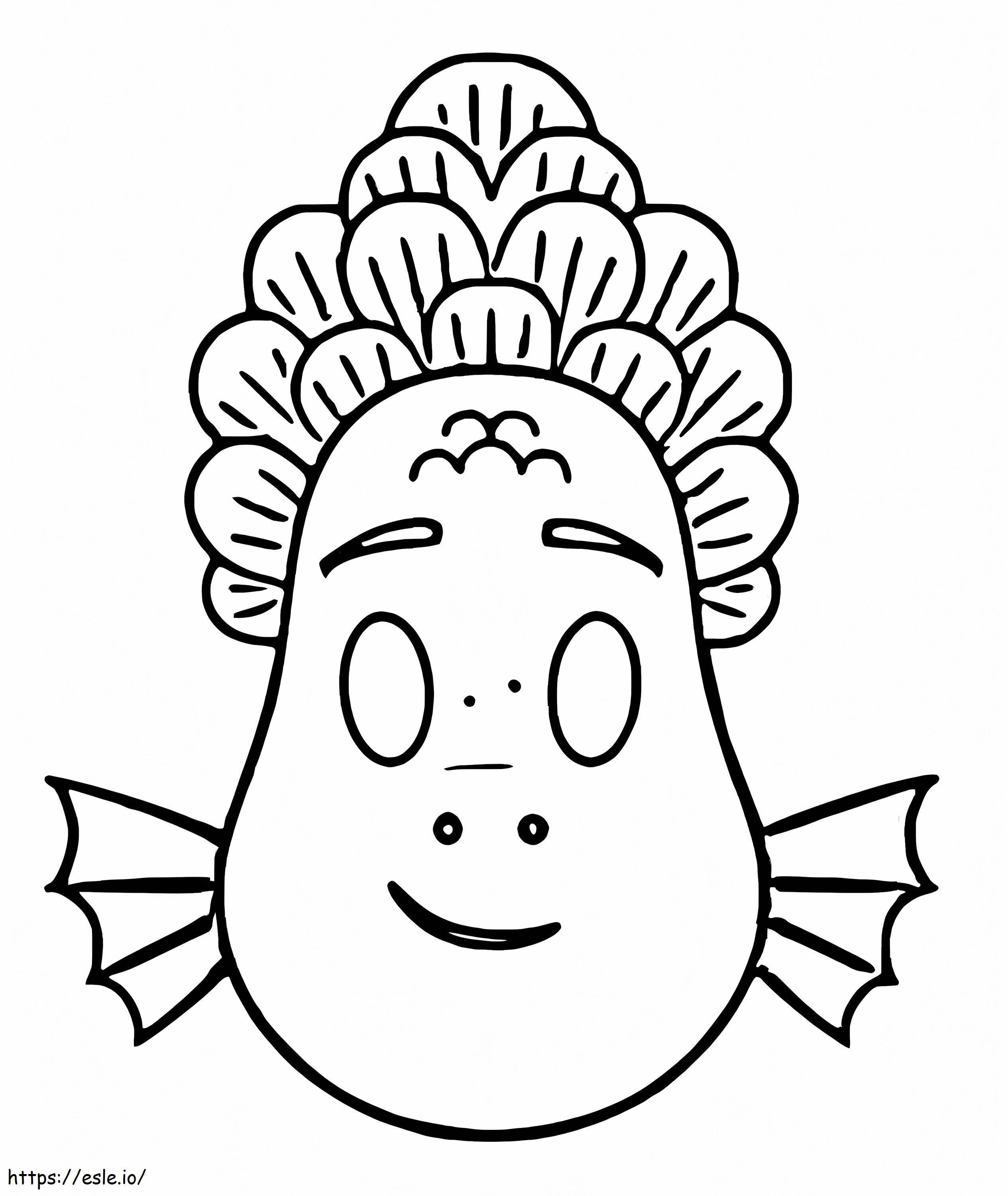 Coloriage Alberto Emoji à imprimer dessin