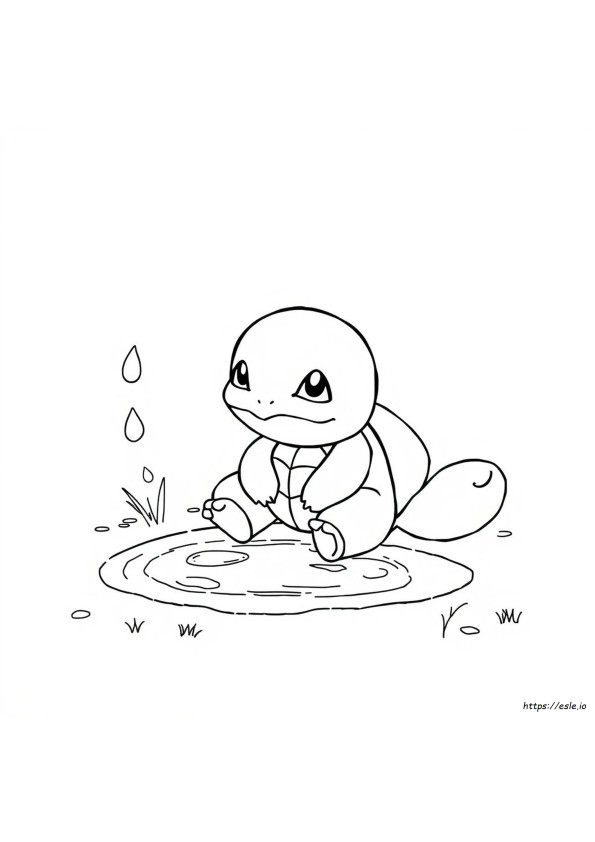 Squirtle Lembar Mewarnai