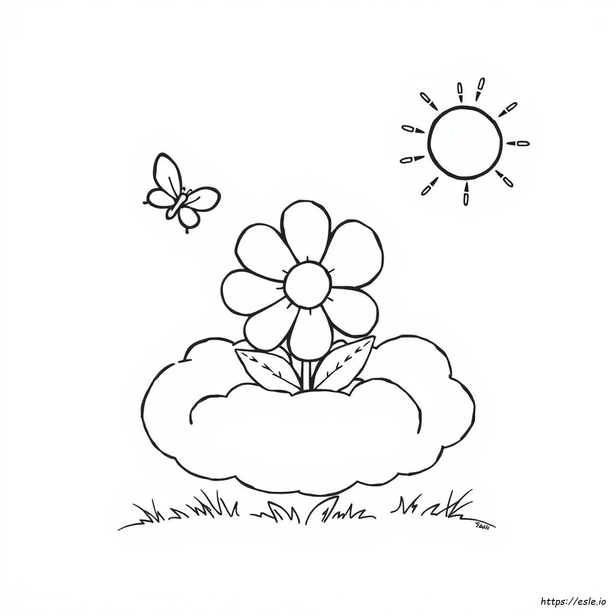 Fiori Kawaii Da Colorare